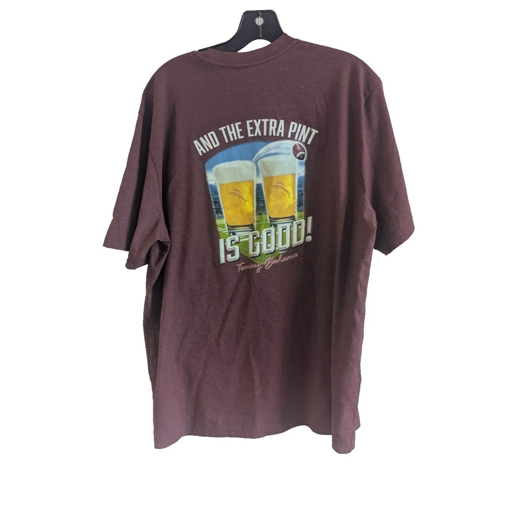 Tommy Bahama Men's Short Sleeve T Shirt Extra Pint Is Good Graphic‎ Large